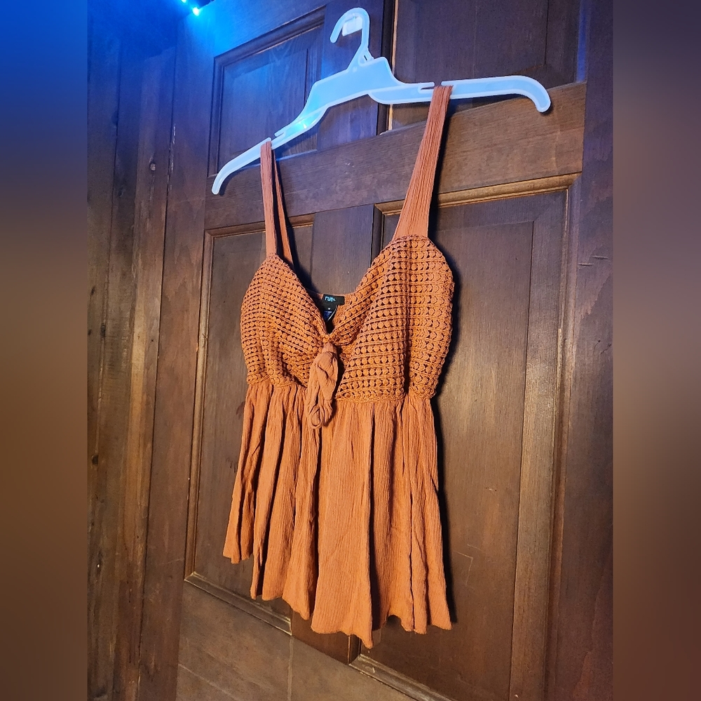 Rue 21 Orange Hippie Style Tank.